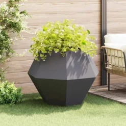 Planteringskärl Svart 100 x 100 x 80 cm Stål