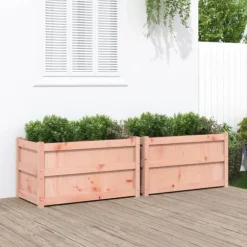 Planteringslådor 2 st massivt douglasträ