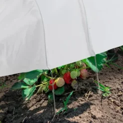 Planthustunnel Set, 500x53x50 cm, Vit