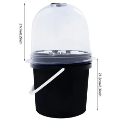 Plantlåda, 12-24 VDC spänningsområde, max 3 A ström, timercykel 60 min PÅ/30 min AV, produktstorlek 27x27x29 cm, vikt 1,32 kg