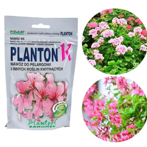 PLANTON K flerkomponentsgödsel för pelargoner och blommande växter 200 g
