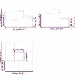 Plastkruka Rektangulär för Inomhusbruk | Färg: Vit | Storlek: 80x80x50 cm