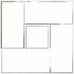 Plastkruka Rektangulär för Inomhusbruk | Färg: Vit | Storlek: 80x80x50 cm