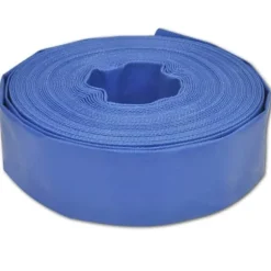 Platt brandslang 25 m 2" PVC för vattenleverans | Färg: Transparent | Storlek: 25 m