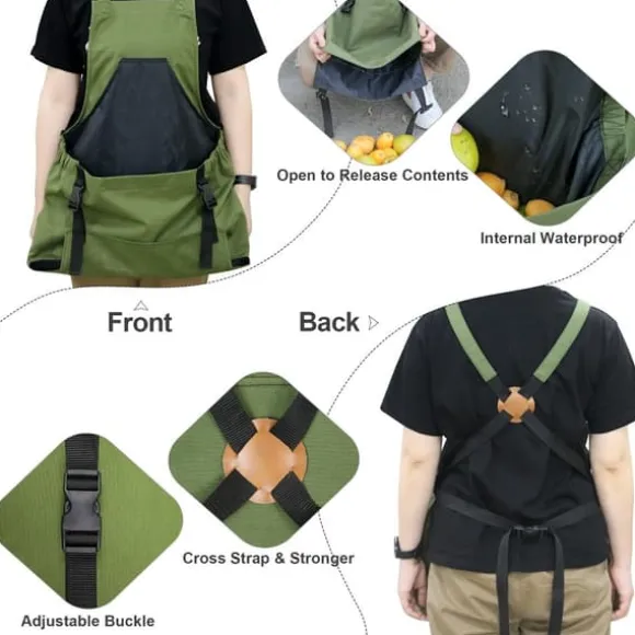 Plocka Frukt Förkläde fruktplockning Förvaring av frukt Trädgård