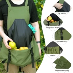 Plocka Frukt Förkläde fruktplockning Förvaring av frukt Trädgård