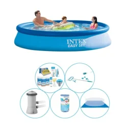 Pool inklusive tillbehör - 6-delad - Intex Easy Set Rund 366x76 cm