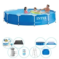 Pool Super Deal - Intex metallram Rund 366x76 cm