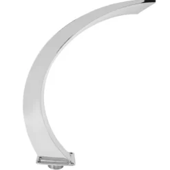 Pool Waterfall Fountain G1 Invändig gänga 304 Rostfritt stål Rund Böjd Design Utomhuspool Fontän för Lekplats