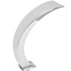 Pool Waterfall Fountain G1 Invändig gänga 304 Rostfritt stål Rund Böjd Design Utomhuspool Fontän för Lekplats