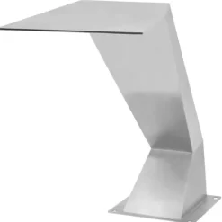 Poolfontän i rostfritt stål - Dekorativ poolaccessoar | Färg: Silver | Storlek: 64x30x52 cm