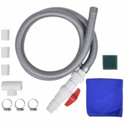 Poolfontän i rostfritt stål - Dekorativ poolaccessoar | Färg: Silver | Storlek: 64x30x52 cm