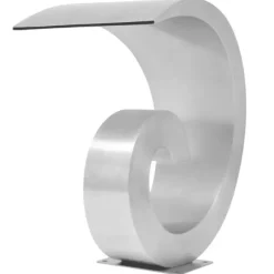 Poolfontän rostfritt stål 50x30x53 cm silver