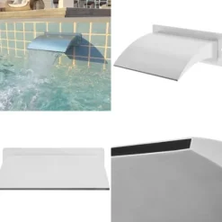 Poolfontän rostfritt stål 30x9x26 cm silver - Pool Fontän - Pool Fontäner - Home & Living