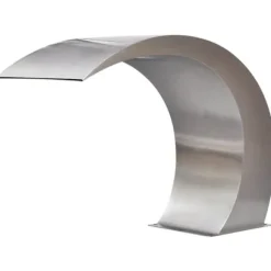 Poolfontän trädgårdsvattenfall i rostfritt stål 45 x 30 x 60 cm