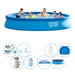 Poolkomfortpaket - Intex Easy Set Runt 457x84 cm