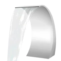 Poolvattenfall - Vattenfallblad - Metall - Kaskadeffekt - För Swimmingpool - Silver