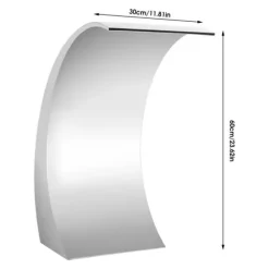 Poolvattenfall - Vattenfallblad - Metall - Kaskadeffekt - För Swimmingpool - Silver