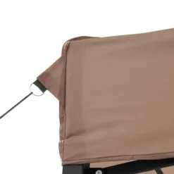 Pop-Up hopfällbart partytält med sidoväggar | Färg: Brun | Storlek: Standard