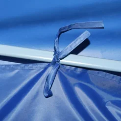 Pop-Up hopfällbart partytält med 5 sidoväggar blå 3x9 m