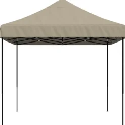 Pop-Up hopfällbart partytält 410x279x315 cm taupe
