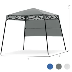 Pop-up Tält, 2.1m x 2.1m, Grå