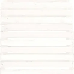 Praktisk kompostlåda i massivt furuträ - Hög kapacitet | Färg: Vit | Storlek: 80x80x78 cm