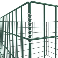 Praktiskt pulverlackerat kompostgaller - Samla organiskt avfall | Storlek: 100x100x70 cm