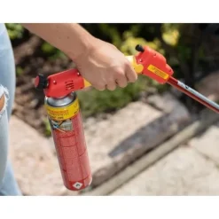 Premium Grön Ogräsbrännare Bred Pip - ROTHENBERGER - 990°C - Ø40 mm - Röd och Gul