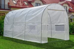 Professionell växthus för grönsaker - Hållbar metallram, UV-4 filterfilm, ventilationsfönster