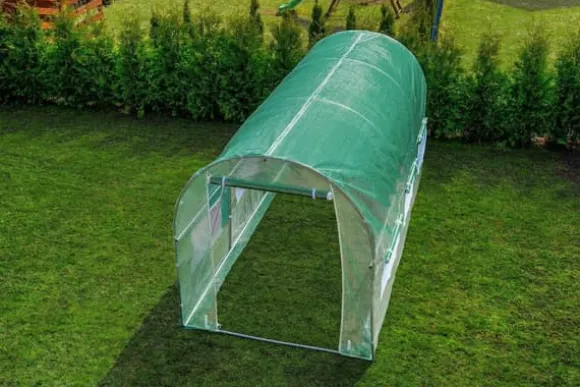Professionell 450x200x200cm Växthus Tunnel för Hängivna Odlare - Hållbar Galvaniserad Stålram, UV-Resistent Täckning, Enkel Montering