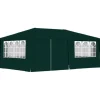 Professionellt partytält med väggar 4x6 m grön 90 g/m²