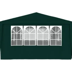Professionellt partytält med väggar 4x6 m grön 90 g/m²