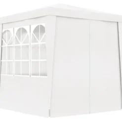 Professionellt partytält med väggar 2,5x2,5 m vit 90 g/m² - Partytält - Festtält - Home & Living