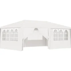 Professionellt partytält med väggar 4x6 m vit 90 g/m² - Partytält - Festtält - Home & Living