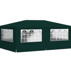 Professionellt partytält med väggar 4x6 m - UV- och vattenbeständigt | Färg: Grön | Storlek: 4x6 m