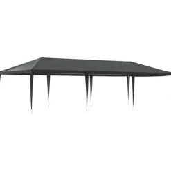 Professionellt partytält 4x9 m - UV- och vattentåligt | Färg: Antracit | Material: 90 g/m²