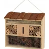 ProGarden Insektshus med tak av trä, 29,5 x 10 x 28,5 cm