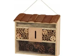 ProGarden Insektshus med tak av trä, 29,5 x 10 x 28,5 cm