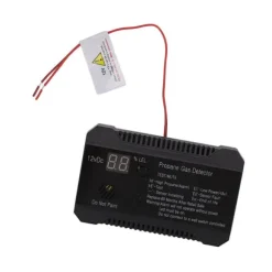 Propangasdetektor för husbil med högt 85dB larmljud - UL-certifierad sensor (svart)