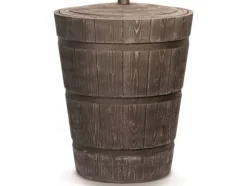 Prosperplast förvaringskärl för regnvatten RUSTICO 275L UMBRA WOOD