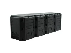 PROSPERPLAST kompostbehållare Svart 1600L 261 x 83 x 72cm