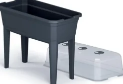 Prosperplast Växthus stående plantering Respana set antracit