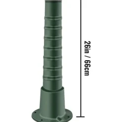 Pumpstativ i gjutjärn för svängpumpar 22,86x22,86x66cm, belagd handpumpställ med 8mm vägg, perfekt för trädgård och damm.