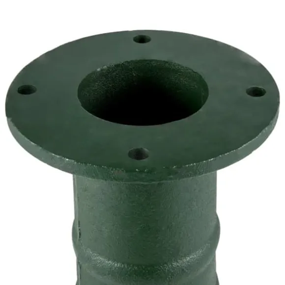 Pumpstativ i gjutjärn för svängpumpar 22,86x22,86x66cm, belagd handpumpställ med 8mm vägg, perfekt för trädgård och damm.