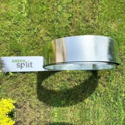 Rabattkant, Gräskant, Trädgårdskant, Kantplåt, Gräsmattkant metall Alu/Zink (längd 10m 15m / höjd 15cm 20cm 25cm), Längd GS:15 m, Bred:20 cm