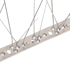 5-raders Fågelpiggar i rostfritt stål 40 st 20 m