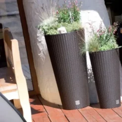 RATO DRTUS200 Hög blomkruka med insats | Vit