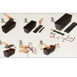 Ratolla antracit kruka 39cm