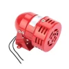 Röd minimetallmotorlarm - industriellt ljud elektriskt skydd mot stöld